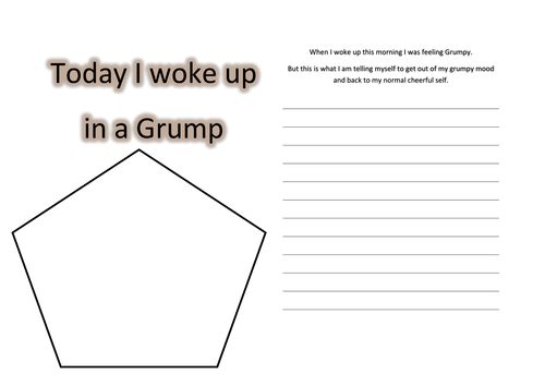 Today I woke up in a grump card