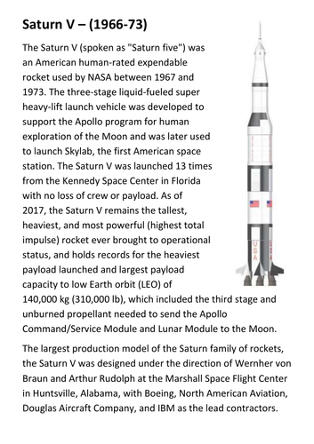 Saturn V Handout