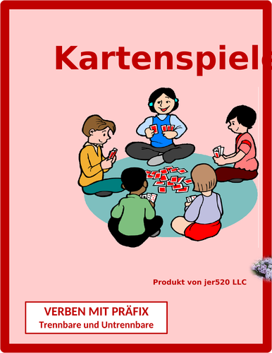 German Prefix Verbs Present Tense Card Games