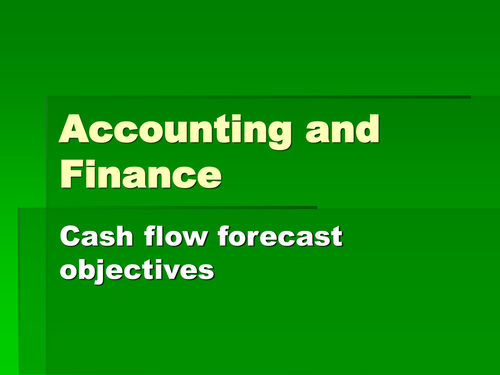 GCSE Business Introductory Cash flow whole lesson resources