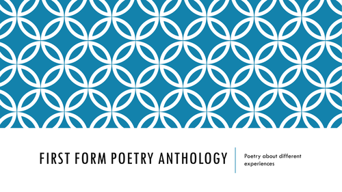 Year 7/8 Poetry SOW - Complete PowerPoint and Anthology (Poetry from Other Cultures)