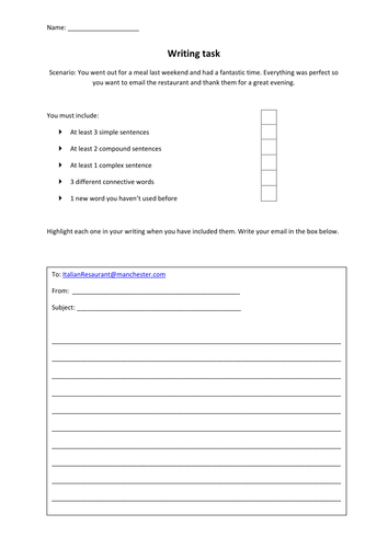 Level one functional skills English sentence construction