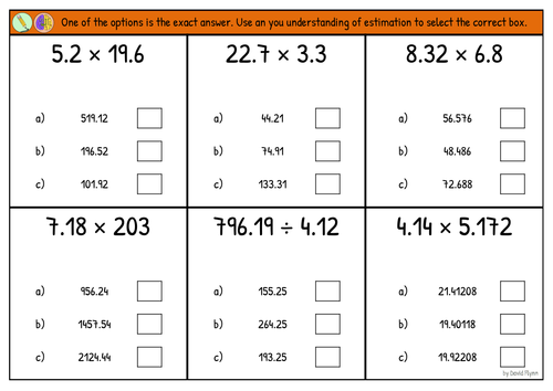 Estimation and rounding - Choose the correct answer - Mastery