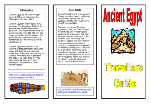 Egyptian Leaflet Template (Computing)