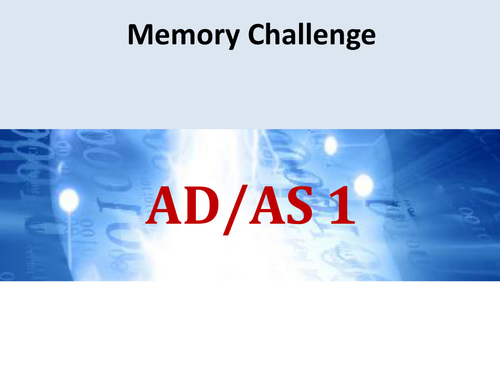 AQA Economics Memory Challenges