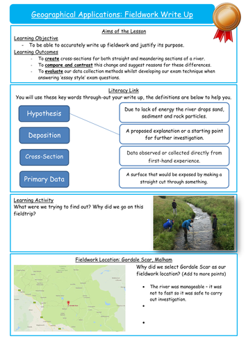 AQA 9-1 Physical Fieldwork Write Up (Rivers)