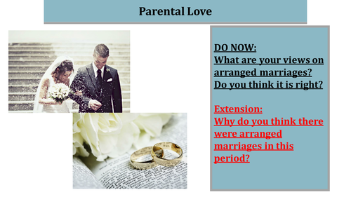 ACT 1, SCENE 3 - PARENTAL LOVE