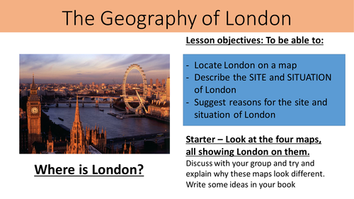 KS3 Year 7 - The Geography of London unit