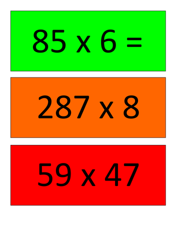 Multiplication Whole Lesson Resources