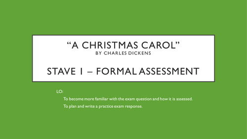 Exam Question: A Christmas Carol Stave 1 (WJEC)