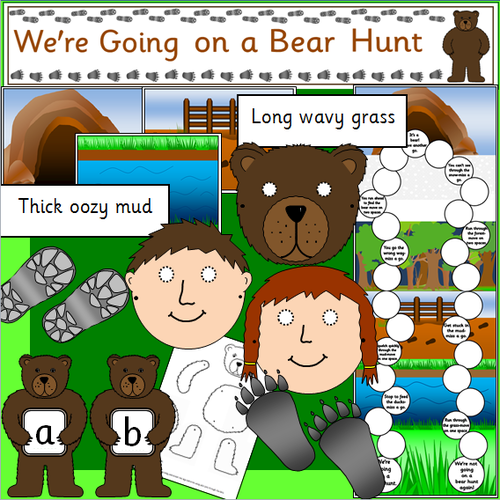 WE'RE GOING ON A BEAR HUNT story resource pack
