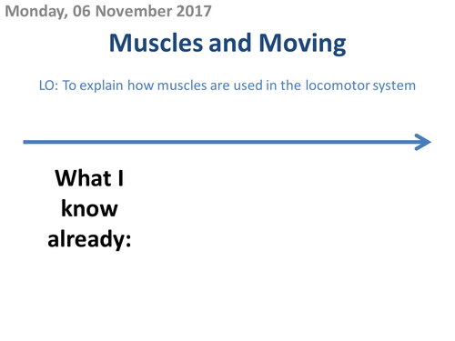 Muscles and Moving
