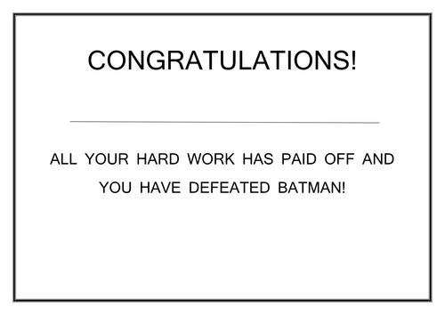 Superhero Times Table Challenge