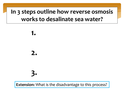 New GCSE - Life Cycle Assessments