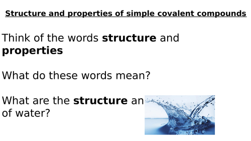 Structure and properties of covalent molecules