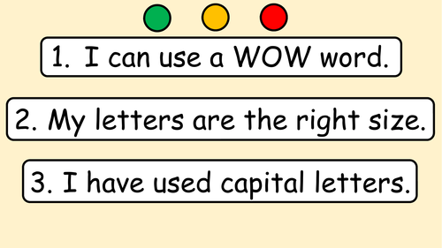 WOW word sentence building presentations