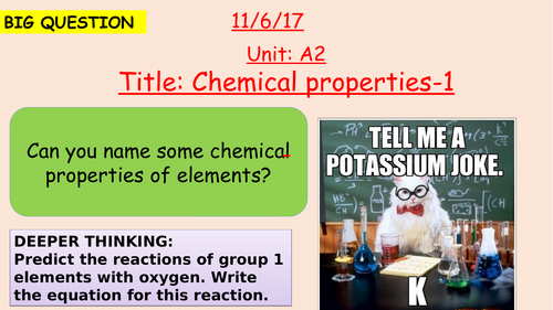 Pearson BTEC New specification-Applied science-Unit 1-Chemical properties of elements-1-A2