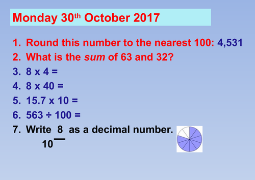 Year 4 column addition, subtraction and the inverse powerpoint