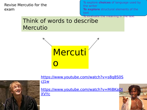 Revise Mercutio for GCSE 9-1 (Romeo and Juliet)