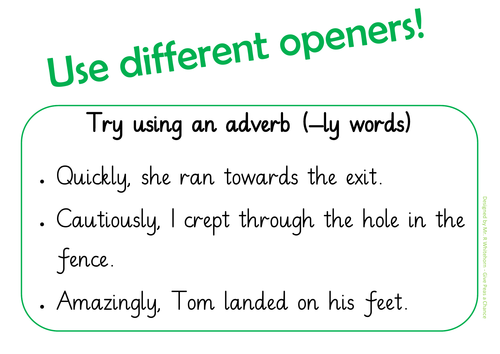 Use Different Openers!