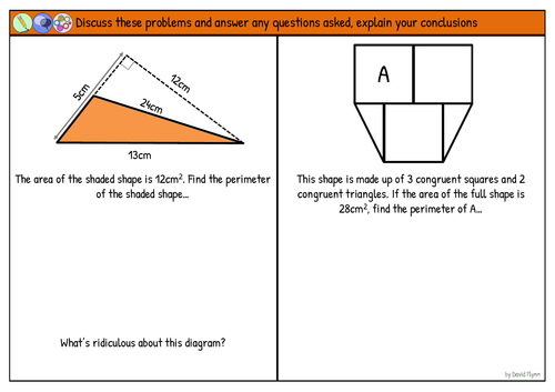 Shape Problem Solving Questions - Mastery