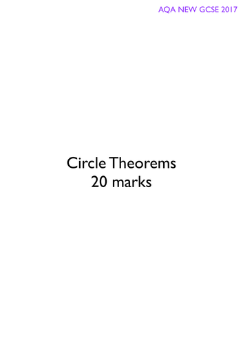 Circle Theorems GCSE Exam Questions