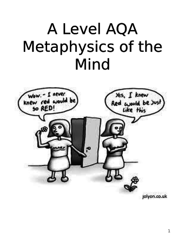 AQA Philosophy Metaphysics of the Mind key points booklet