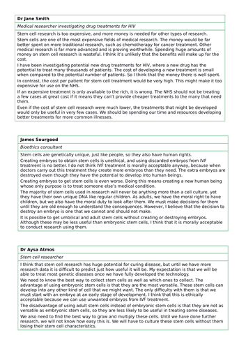 GCSE Stem Cells