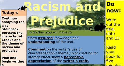 Crooks, Prejudice and Racism (Of Mice and Men)