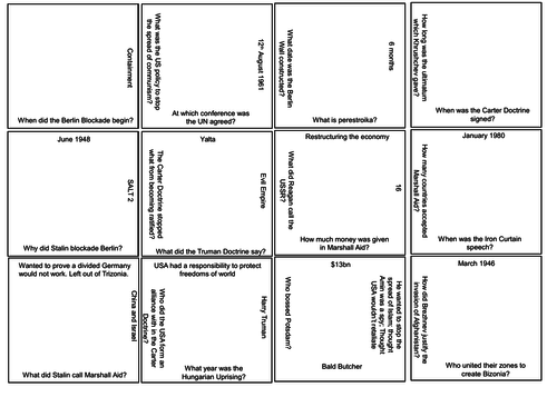 Cold War Tarsia