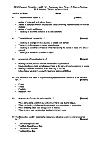 Prepare to Succeed in PE: GCSE Exam Preparation and Theory Resource ...