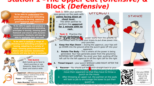 Boxing Skill Cards & Lesson Plan