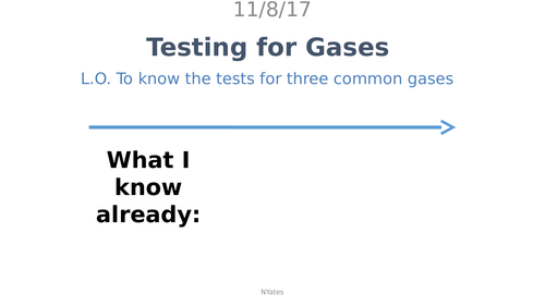 Testing for Gases