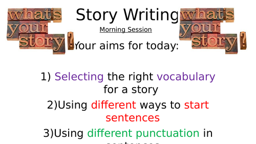 Story Writing Lower Learners