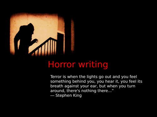 Horror Writing Lesson