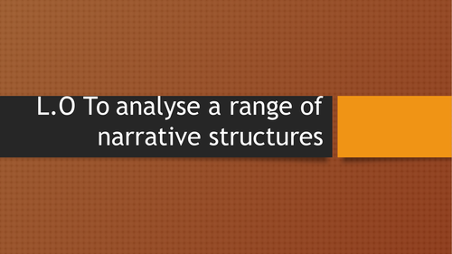 Narrative and Characters (Propp and Todorov)
