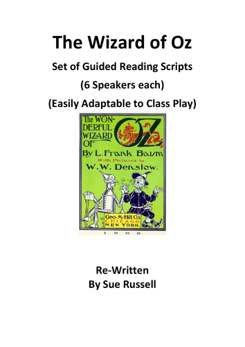 Wizard of Oz Guided Reading Scripts