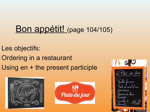 bon appetit   page 104 &  105 STUDIO GCSE HIGHER