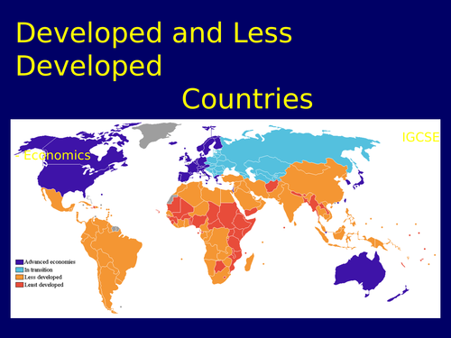 This resource explains poverty in Less Developed Economy and Developed ...