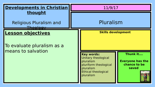 NEW OCR A LEVEL RELIGIOUS STUDIES 2016: DCT: RELIGIOUS PLURALISM