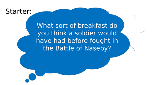 The Battle of Naseby 1645 lesson and worksheets