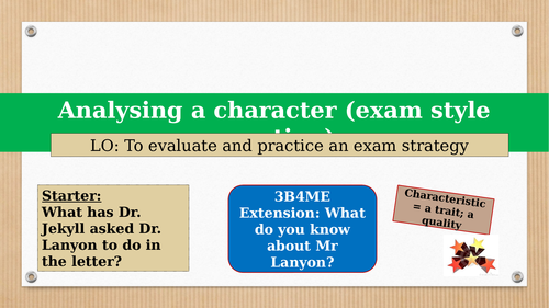 Chapter 9. Dr. Lanyon - exam style question