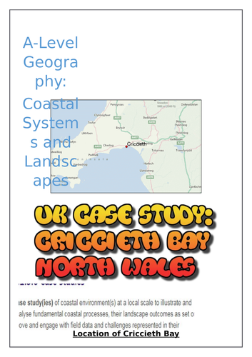 Case Study of a local environment: Criccieth Bay