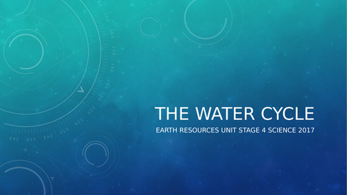 Water Cycle and Management