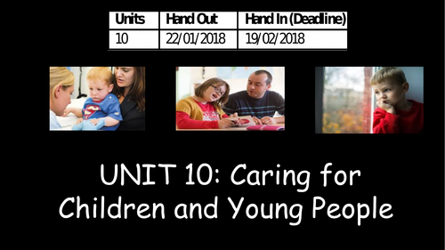 Unit 10 - Caring for Children and Young People