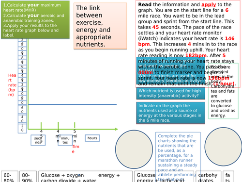 AQA GCSE 9-1 2016 Learning mat Diet/exercise