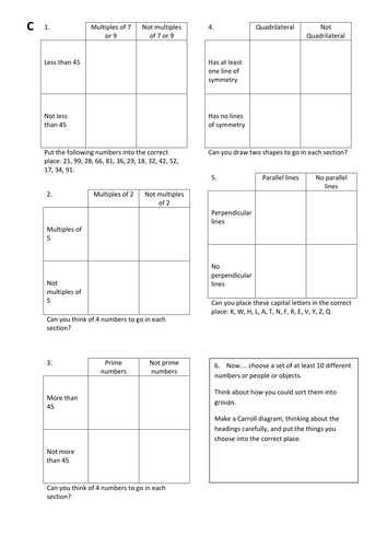 Carroll Diagrams