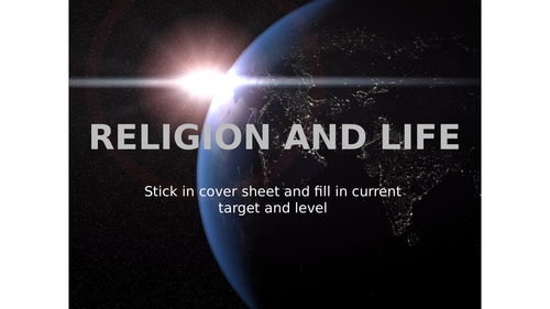 GCSE RS - Origin of the World - Christianity, Buddhism and Big Bang Theory (2-3 lessons worth)