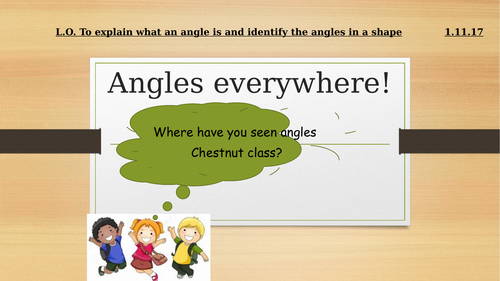 a ppt on angles and their use in everyday life year 3 or 4