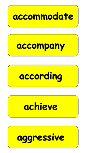 5-6 Statutory Spelling List Word Cards